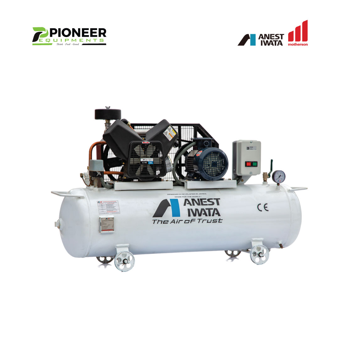 Single Stage Compressor Inutm Single Stage Oil Free Compressor Tank Mounted - Pioneer Equipments